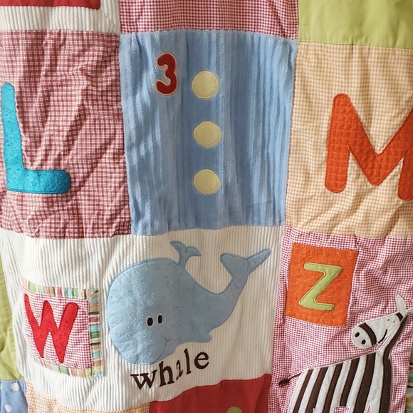 Cocalo Baby Crib Blanket/Quilt/Comforter Primary Colors Reversable Patch… - Picture 3 of 9